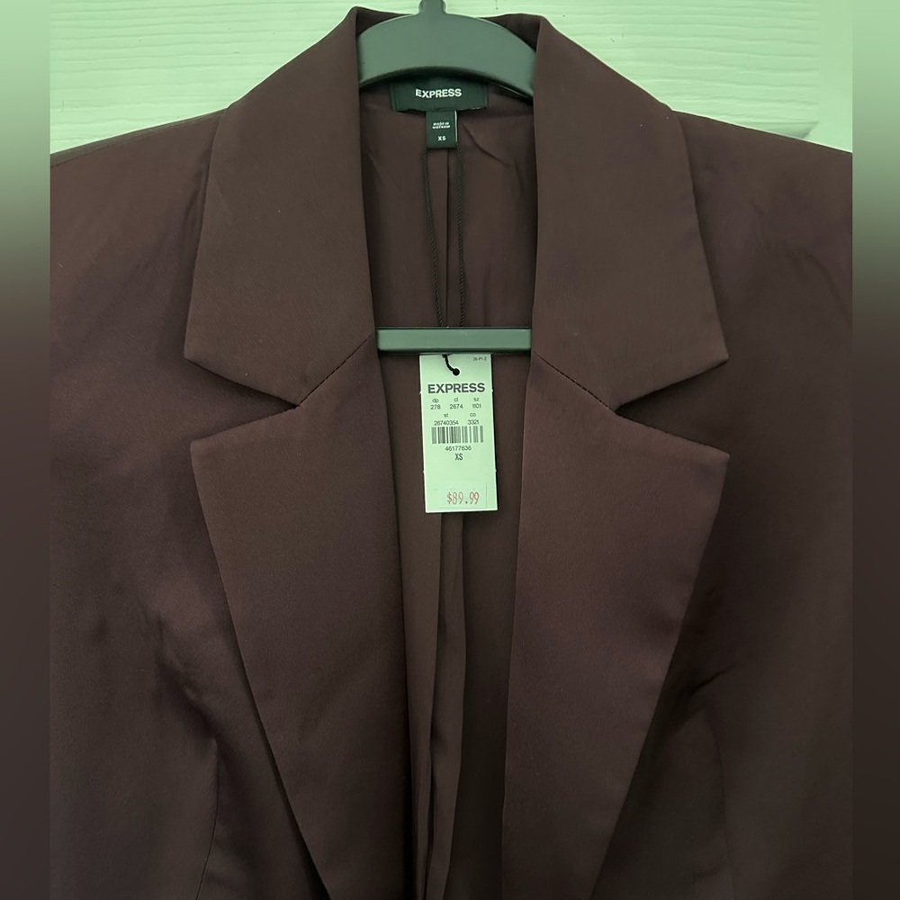 Express Satin Blazer - Picture 2 of 5